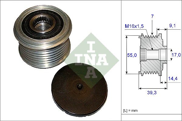 WILMINK GROUP Ģeneratora brīvgaitas mehānisms WG1253717